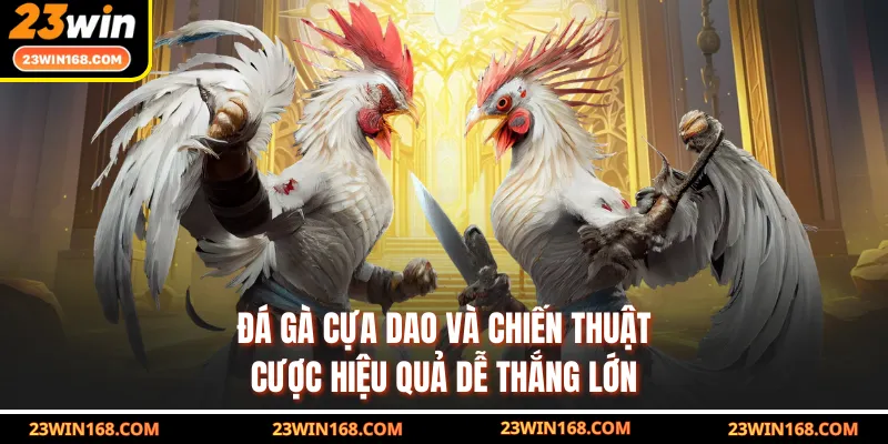 Đá Gà Cựa Dao Và Chiến Thuật Cược Hiệu Quả Dễ Thắng Lớn