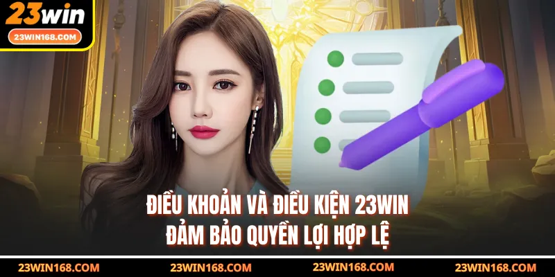 Điều khoản và điều kiện 23WIN đảm bảo quyền lợi hợp lệ